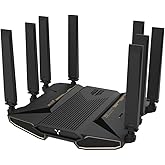 ZTE WiFi ルーター 無線 LAN Wi-Fi7 高速 IPv6対応 WPA3 ゲーミングルーター デュアル2.5Gポート メッシュ 対応 11be 5764+1376Mbps MLO Multi-RU 3階建4LDK Inazuma BE72