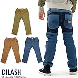 (ディラッシュ) DILASH春'16/後カラー切換えストレッチツイルストレートパンツ 100 カーキ