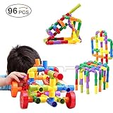 inpay – 360個教育Construction Building Blocksおもちゃセット – Interlocking Building接続キット – reativeパズルおもちゃPresc