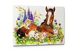 子供部屋子供部屋キャンバス壁アートプリント 17"W x 11"H