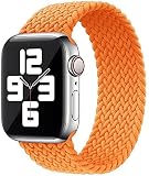 コンパチブル apple watch アップルウォッチ用バンド iwatch 柔らかいシリコーン糸混紡リサイクルヤーン素材 ブレイデッドソロループ 編組バンド apple watch ultra3/ultra2/ultra/10/9/8/7/6/5/4/3/2/1/SEに対応 通気性 38mm/40mm/41mm/S10 42mm S10 46mm/42mm/44mm/45mm/49mm