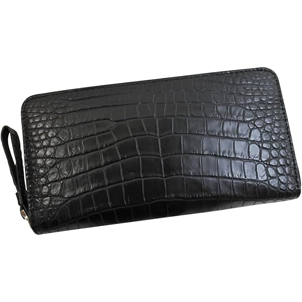 新入荷 クロコダイル 財布 本物 内側もクロコ 一枚革 センター取り