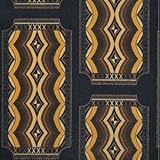 Joy Carpets Any Day Matinee Deco Ticket Theater Area Rugs 46-Inch by 64-Inch by 0.36-Inch Brown [並行輸