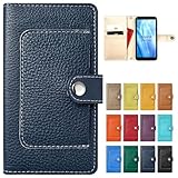 Galaxy A53 5G SC-53C SCG15 専用 本革 手帳型 ケース カバー SC53C SC-53Cケース SC-53Cカバー SC53Cケース SC53Cカバー SCG15ケース SCG15カバー GalaxyA53 手帳ケース 手帳型ケース スマホケース ポケット付き ハイソ ミッドナイトネイビー