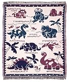 Baby Dinosaurs Toddler Afghan Throw Blanket 50" x 60" [並行輸入品]