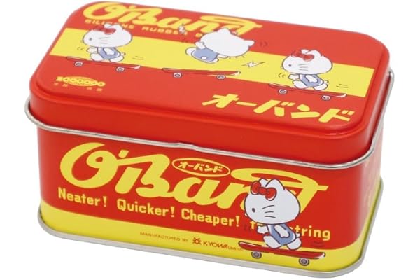 サンリオ(SANRIO) オーバンド × ハローキティ缶 シリコーン製 輪ゴム 日本製 共和