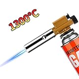 AQQEFカセットガスバーナー トーチバーナー ワンタッチ着火 カセットボンベ 火力調節 炙り/お菓子作りに便利 アウトドアの必需品