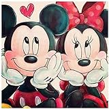 Amazon Diy 5d ダイヤモンドペインティング ナンバーキット ミッキーマウス ミニー 月で眠れる ラウンドフルドリル アクリル刺繍アートクラフト キャンバスサプライ ホームウォールデコ 大人と子供用 30x30 Cm 刺しゅうキット 通販