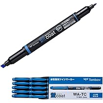Amazon.co.jp: トンボ鉛筆 蛍光ペン 蛍コート 青 10本 WA-TC89