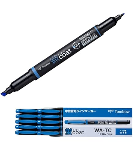 Amazon.co.jp: トンボ鉛筆 蛍光ペン 蛍コート 桃色 10本 WA-TC90