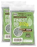 東京マルイ ファイネストBBシリーズ 0.12g弾 800発 P-Life＋ウッドパウダー配合BB弾 2袋セット