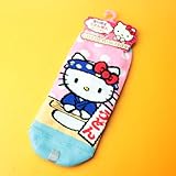 ご当地　GOTOCHI　KITTY　うどん職人靴下　ピンク　T41