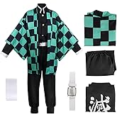 AUTOWT Demon Slayer Cosplay Costume Set - Cosplay Kimono Anime Cosplay Costume Outfit Uniform Role Play for Adult