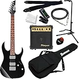GIO Ibanez ジオアイバニーズ エレキギター GRG121SP/BKN エレキギター入門セット【付属アンプ：PhotoGenic 10Ｗ PG10】