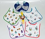 スタイ よだれかけ ブーティ ベビールームシューズ アニマルペット柄/パピィー ディリーギフト2個組みセット リストラトルのおまけ付き