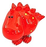 7 " Whimsyレッド恐竜スプリング脚銀行