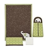 Carter's Green Elephant 4 Piece Crib Bedding Set by Carter's