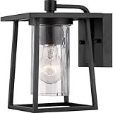 Quoizel LDG8406K Lodge with Mystic Black Finish and Small Wall Lantern Black [並行輸入品]