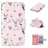 UNEXTATI iPhone SE 5 5s 手帳型 ケース 高級PUレザー カード収納 ホルダー 付き 耐衝撃 全面保護 スタンド機能付き Apple iPhone5ケース iPhone5sケース