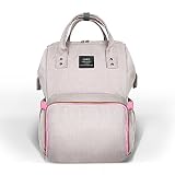 おむつバッグバックパック大容量for Baby Careワイドオープンデザインと防水ファブリックfor Mom Dad ブラック LD95214