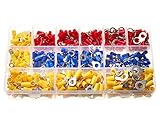 WINGOENRR 650PCS M3-M8各種絶縁リング圧着端子電気配線コネクタキット