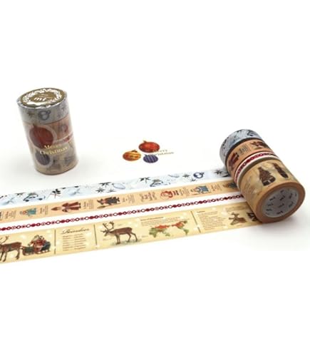 Amazon.co.jp: カモ井加工紙 mtマスキングテープ クリスマス2022 A