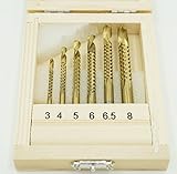Shop XJ 電動 鋸刃 ドリル ビット 木工 用 ６ 本 セット （ ゴールド ）