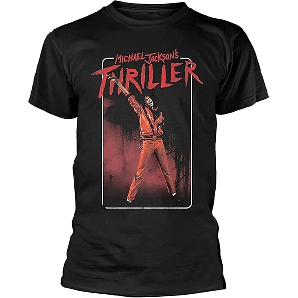 Amazon.co.jp: [Michael Jackson] Thriller Tシャツ 2 Lサイズ BLACK