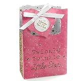 Pink Twinkle Twinkle Little Star - Baby Shower or Birthday Party Favor Boxes - Set of 12 [並行輸入品]