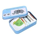 MMRMベビーLearn英語一致パズルMontessoriカード幼児教育パズルゲームfor Baby下3年、パターン動物