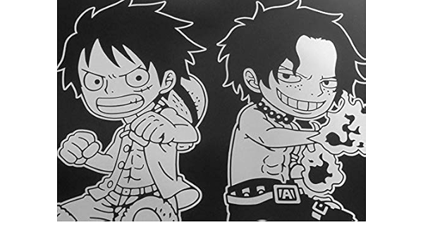 Amazon 痛車 ワンピース ルフィ エース カッティングステッカー アイドル 芸能人グッズ 通販