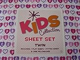 Kids Collection Pink Alphabet Heart Princess Twin 3-piece Microfiber Sheet Set [並行輸入品]