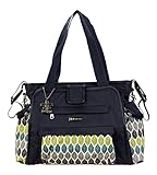 Kalencom Nola Tote Diaper Bag (Navy Feathers) by Kalencom