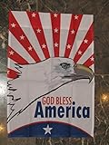 12X18 God Bless America American Eagle Sleeved Garden 12X18 Flag [並行輸入品]