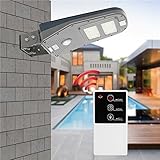 ソーラーパワードPIRモーションセンサーリモート30LEDストリートライト防水屋外ウォールランプ