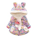 cm-trading キッズ 女の子 アウター コート ダウンジャケット 中綿 ジャケット 子供 服 新生児 服 ベビー服 赤ちゃん 綿服 アウターウェア ウサギ 長耳の兎 迷彩 防寒 可愛い キッズ