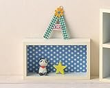 小物ディスプレイ棚 丸和貿易 ミニチュアボーム ミニシェルフ シングル ブルードット 400648803