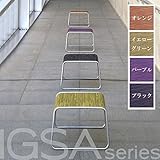 日本製 Japan serie (いぐさシリーズ) いぐさチェア Low Stool(ロースツール) W450×D450×H300 ブラック