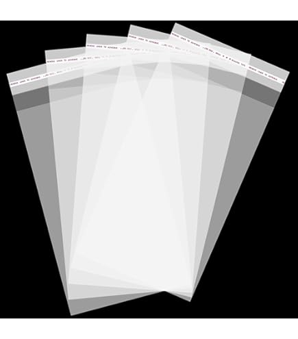 100Pcs 5-1/2 x 7-1/2 Inch Clear Cellophane Cello Bags,Thick Greeting Card  Plastic Sleeves-Fit 5 X 7 Inch Cards with Envelope A6 A7 Photos Candy  Treats 1.6-Mil : Amazon.com.au: Stationery & Office Products