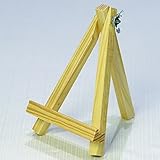 おもいで彫刻 あしあと屋　木製イーゼル型タイル台（ディスプレイスタンド） (ナチュラル)