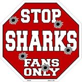 スマートブロンドSharksファンのみメタルノベルティOctagon Stop Sign bs-300