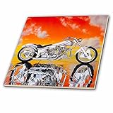 タイル& # 174 ; picturing Harley - Davidson Motorcycle 6-Inch-Ceramic ct_4489_2