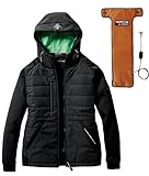 [BURTLE] バートル サーモクラフト ヒータージャケット (3210)+電熱パッド(TC500)※バッテリーなし (L, ブラック)