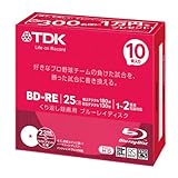 TDK LoR 録画用ブルーレイディスク キャッシュバックキャンペーンモデル BD-RE 25GB 1-2倍速 ホワイトワイドプリンタブル 10枚 5mmスリムケース BEV25PWA10UB