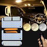 Zealsun ヴォクシー80系 LEDルームランプ セット 3色切り替え 80系 NOAH/VOXY/ESQUIRE 専用車内灯ノア80系 専用カスタム 内装パーツ LEDバルブ5点セット 調光機能・記憶機能 リモコン付き 専用工具付