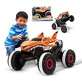 Hot Wheels Monster Trucks HW Unstoppable Tiger Shark RC Vehicle, 4x4 All-Terrain Remote-Control Vehicle, Toy for Kids 4 Years Old and Up