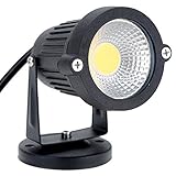 LED芝生ライト ，SODIAL(R)5W 85-265V AC IP65 アルミLED 芝生 スポットライトランプ ハイパワー RGB 池、