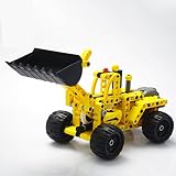 TAKUMI プルバックカー積み木型　速いミニカー　工事車　子供　24.6x10.8x15.1cm 213pcs(T2010)