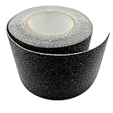 ST TS 滑り止めテープ ノンスリップテープ 黒 グレー 100mm x 10m 屋外 屋内 階段 床 すべり止め 転倒防止 テープ (ブラック)