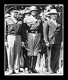 8 x 10のすべての木製額入りフォトDwight Eisenhower ,ジョージ・パットン、とハリートルーマン